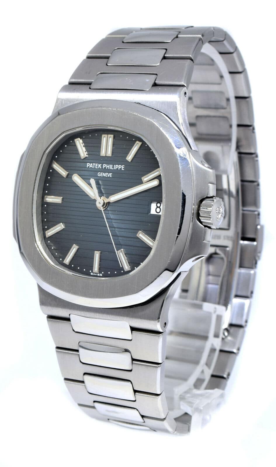 Patek Philippe Nautilus Stainless Steel Blue Dial Watch B/P '08 5711/1A-010  - Jewels in Time