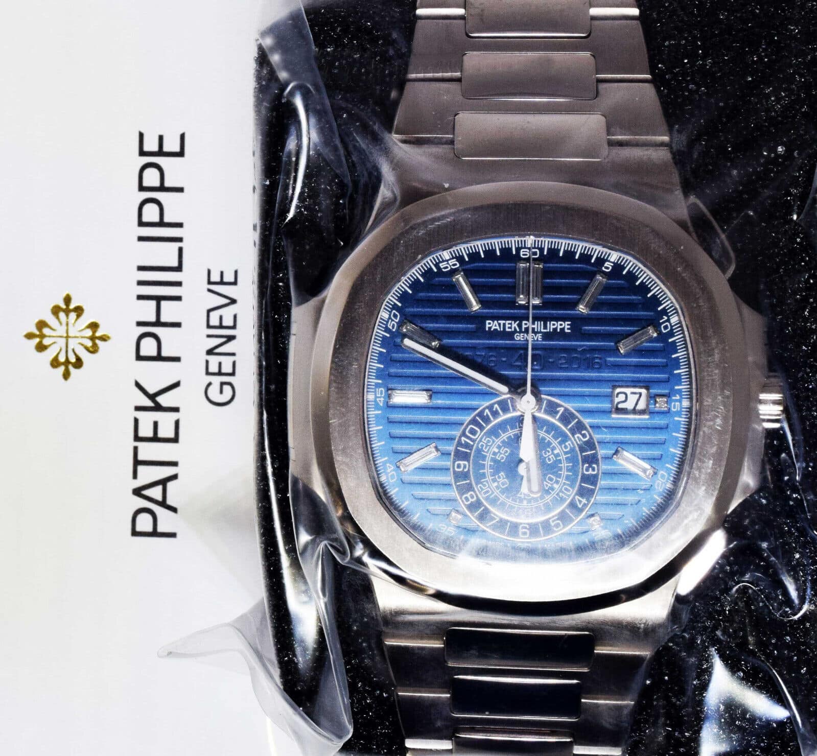 Patek Philippe Nautilus Perpetual Calendar 40mm White Gold Blue Dial Luxury  Watch