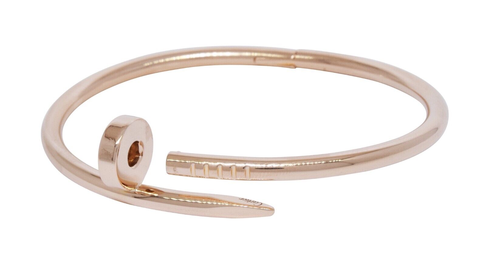 Cartier Rose Gold Juste Un Clou Diamond Pave Double Nail Bracelet | Nail  bracelet, Pave diamonds, Vintage bangles