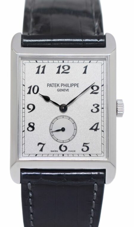 Patek Philippe Gondolo 5109 18k White Gold Silver Dial Mens Manual Watch 5109G