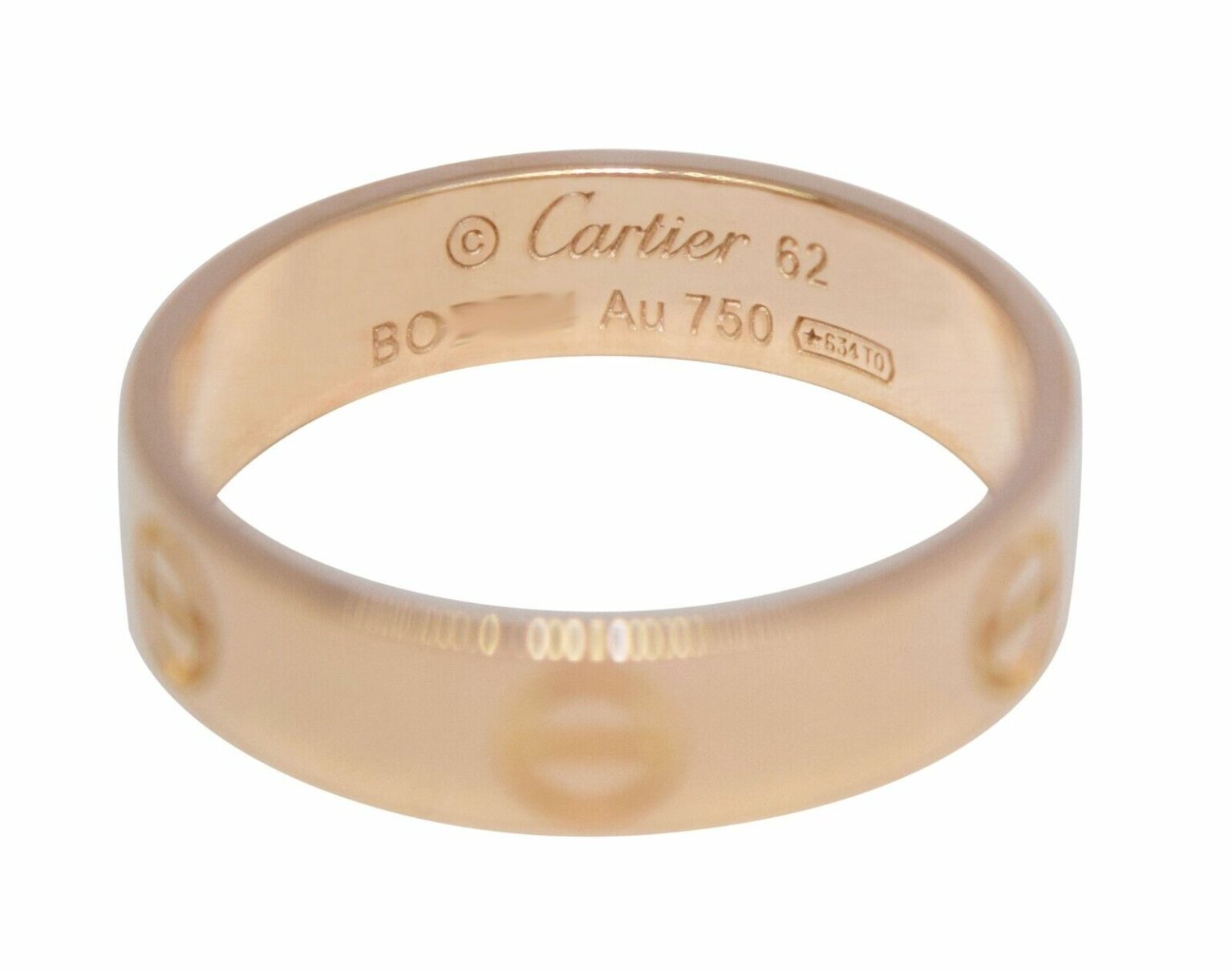 Cartier Love Ring 18k Rose Gold Size 62 B4084862 - Jewels in Time