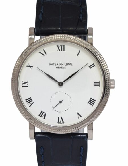 Patek Philippe Calatrava 3919 18k White Gold Mens 33mm Manual Watch 3919G