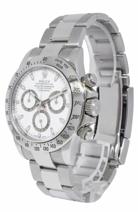 Rolex Daytona Chronograph Steel White Dial Mens 40MM Watch G 116520