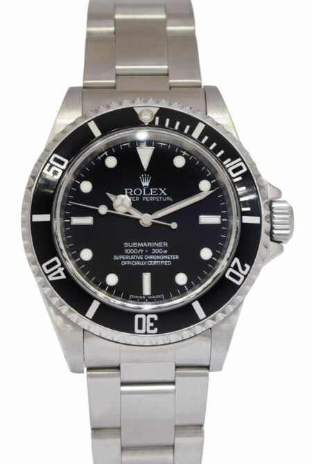 Rolex Submariner No Date Steel Black Dial /Insert 40mm Oyster Watch G 14060