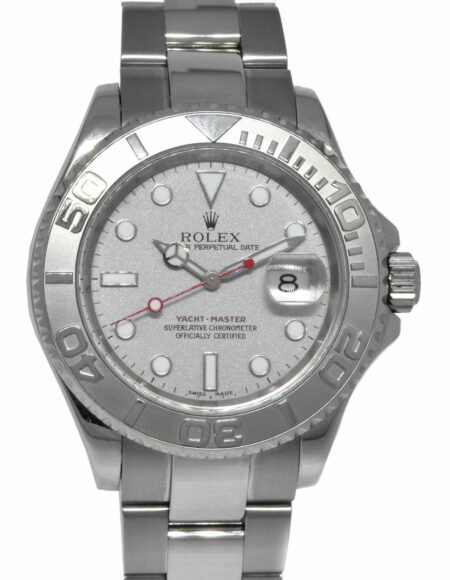 Rolex Yacht-Master Stainless Steel & Platinum Mens 40mm Automatic Watch A 16622