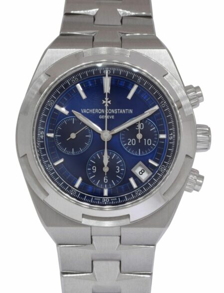 Vacheron Constantin Overseas Chronograph Steel Blue Watch B/P 5500V/110A-B148